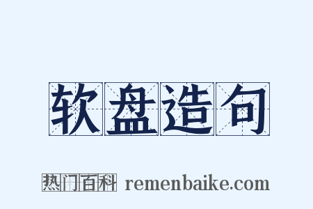 软盘造句是什么意思的图片